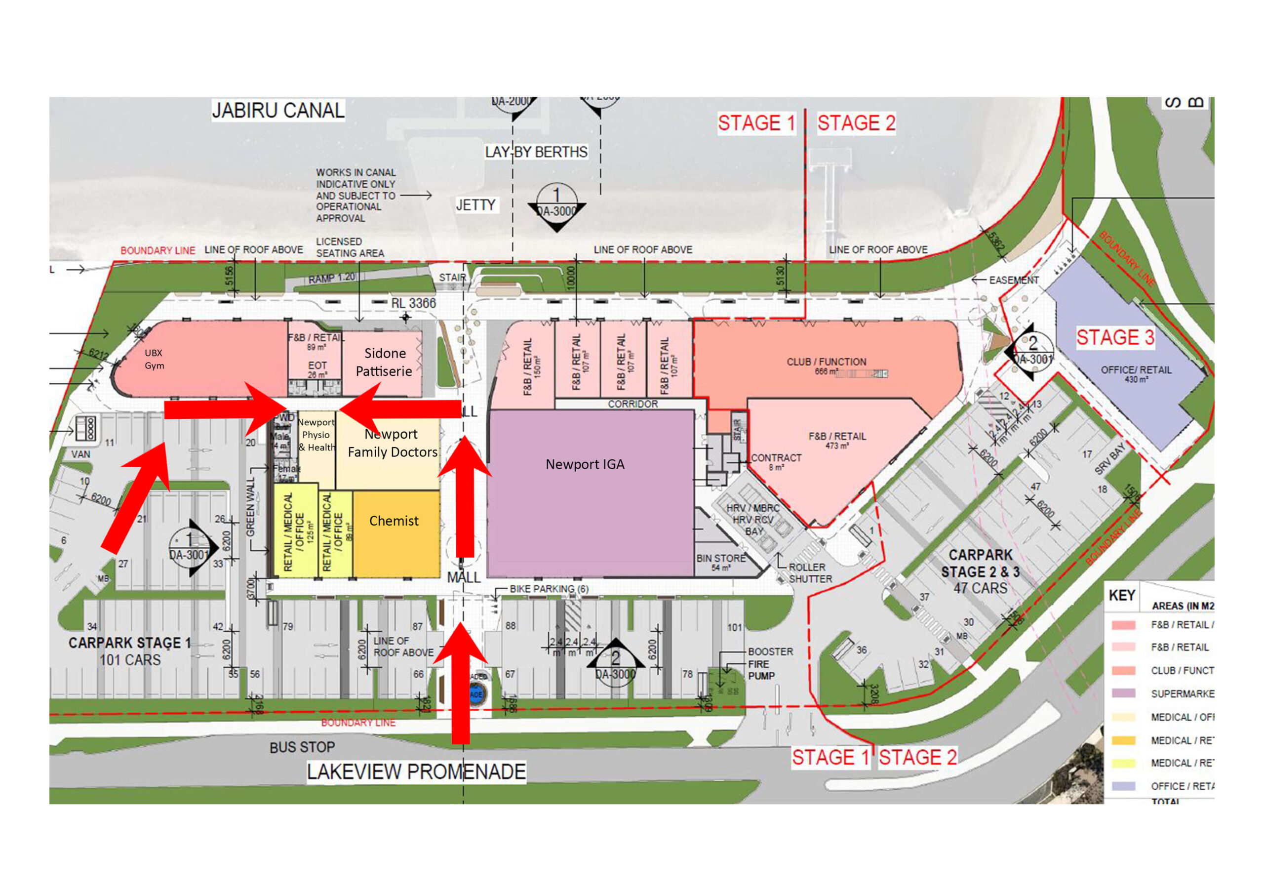 map with arrows