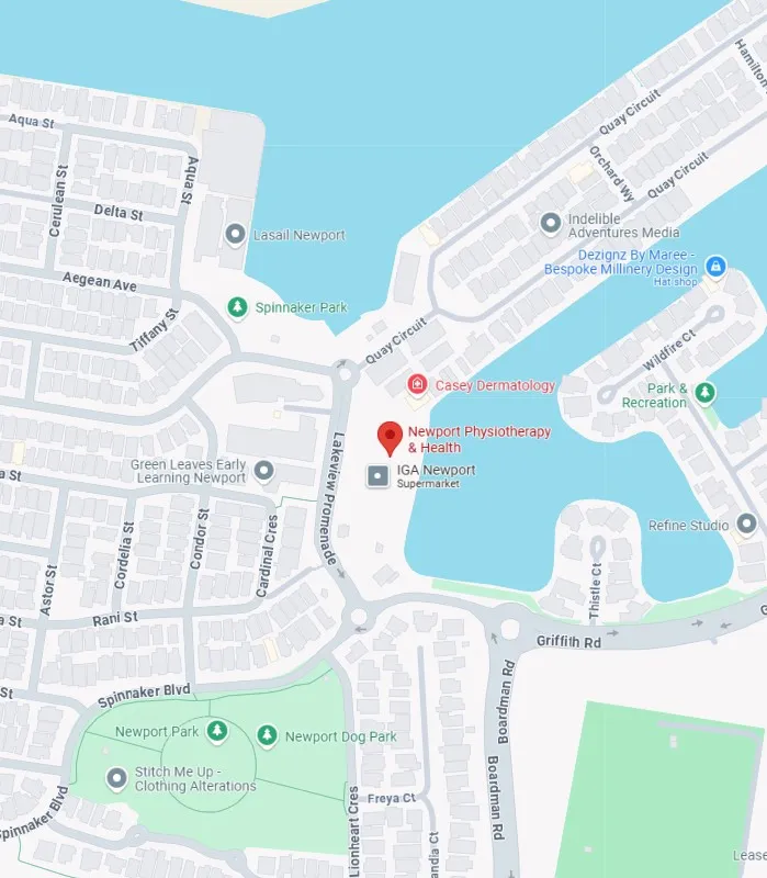 Newport Physio Google Map