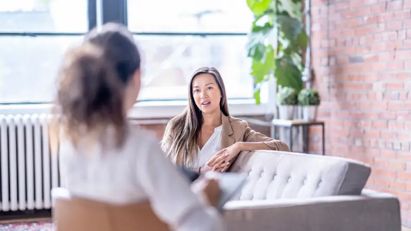 Talking_to_a_therapist1 Talk Therapy for Stress Management