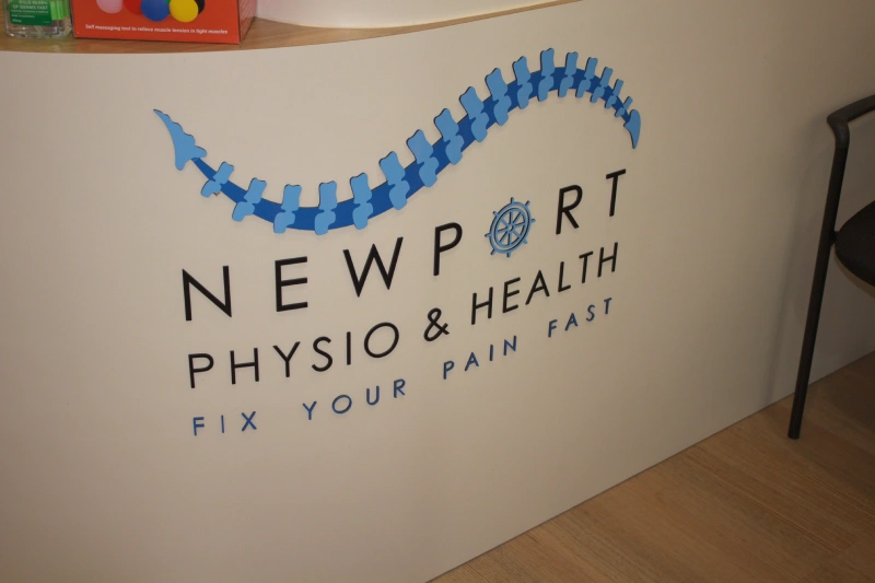 Newport Physio Reception Deskfront Newport Physio Reception Deskfront